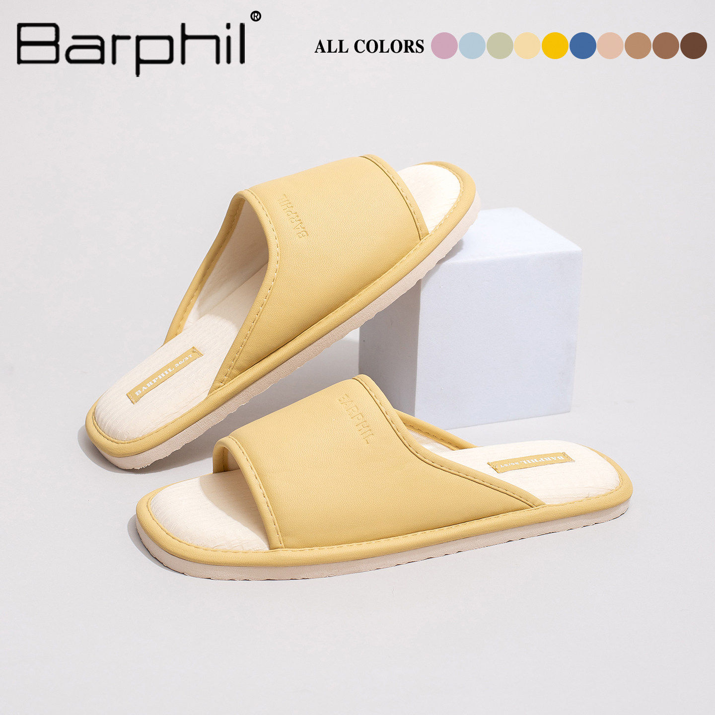 Barphil拖鞋女室内家居2026春夏新款防滑吸汗透气休闲一字拖情侣,淘宝优惠券,粉丝福利购,淘宝优惠卷