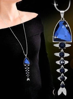 毛衣链女长款挂件项链时尚大气