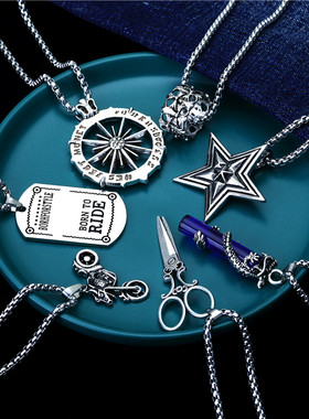 新品长款百搭网红吊坠潮牌毛衣链