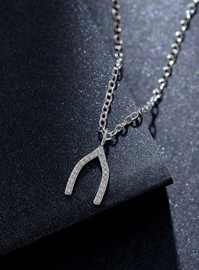 日韩风森系百搭吊坠锁骨链