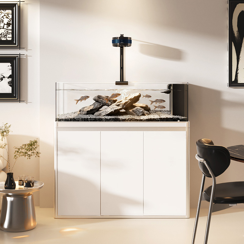 yee溪流鱼缸客厅2025新款超白玻璃家用小型底滤金鱼缸底滤造景缸 - 图2