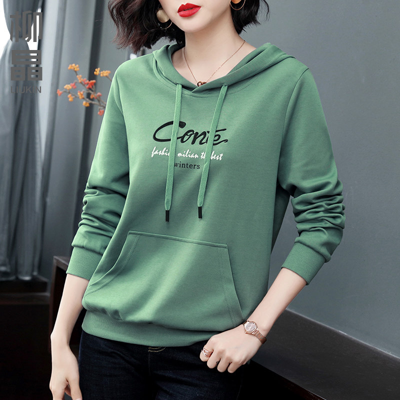 连帽2020秋冬新款韩版宽松中年卫衣 柳晶服饰卫衣/绒衫