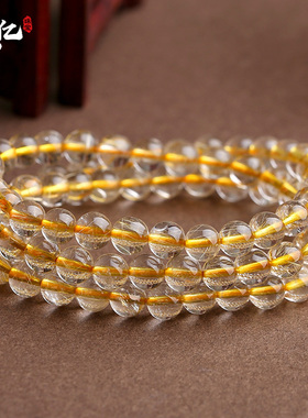 金发晶手链金钛晶天然