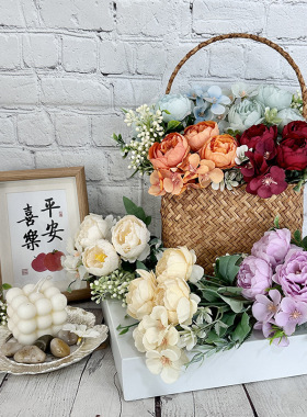 梦幻海棠牡丹仿真花婚庆装饰舞台