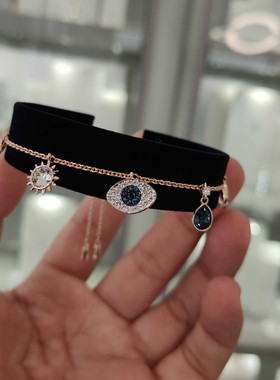 施家1:1 神秘恶魔之眼拉抽手链 U型马蹄手掌太阳八字手镯