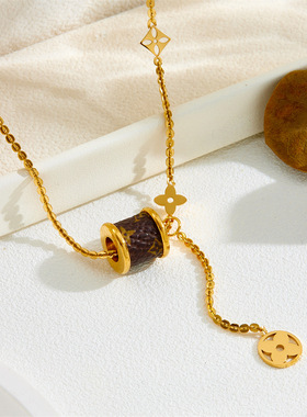 新款高级感小蛮腰老花不掉色四叶花手链小众设计高级感时尚百搭