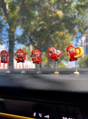 财神摆件中控台树脂装饰