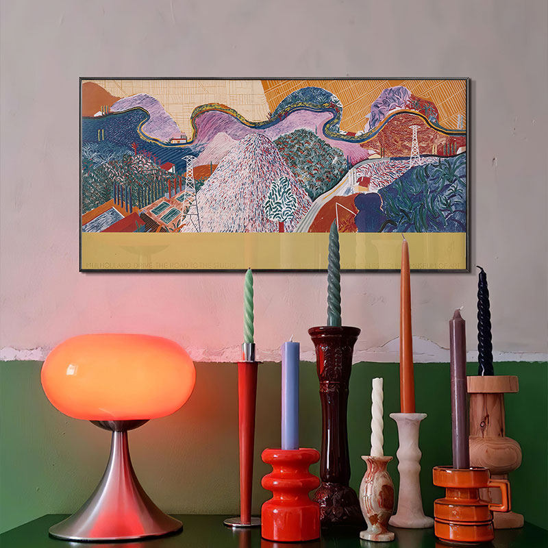 【有靠山！】大卫霍克尼插画童趣儿童房书房沙发餐厅挂画艺术挂画,淘宝优惠券,粉丝福利购,淘宝优惠卷