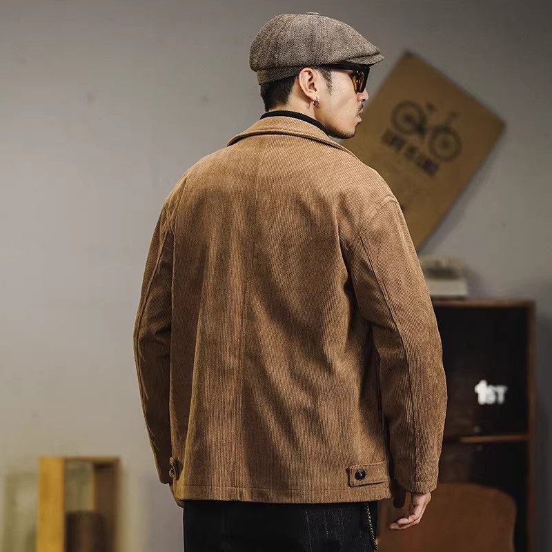 大码秋冬高级感男士英伦雅痞复古小西装休闲夹克港风宽松西服外套,淘宝优惠券,粉丝福利购,淘宝优惠卷