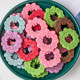 Christmas cookies, cake decorations, colorful wreaths, grass circles, cookie mixes, dessert baking decorations