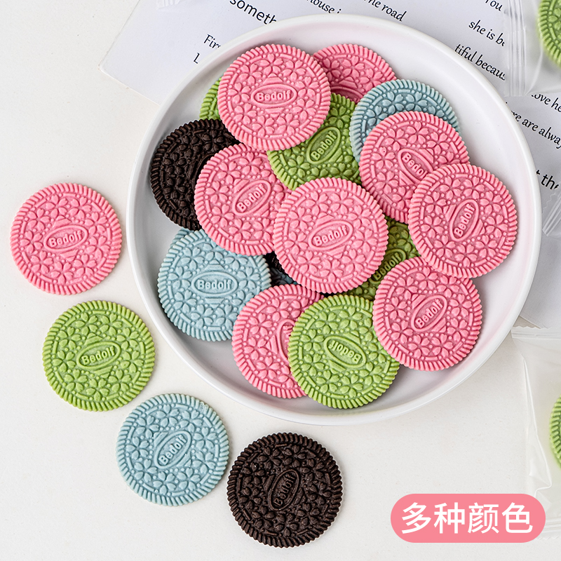 Internet celebrity big round cookie cake decoration in various colors