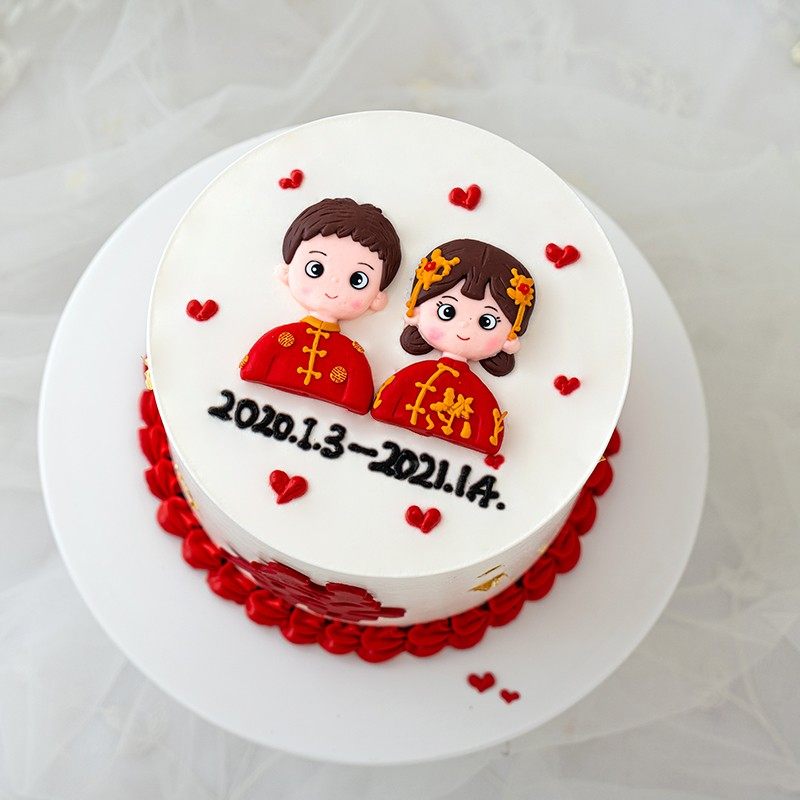 婚礼蛋糕装饰插件复古宫廷风凤凰花朵红色喜庆折扇纸扇双喜字插牌,淘宝优惠券,粉丝福利购,淘宝优惠卷