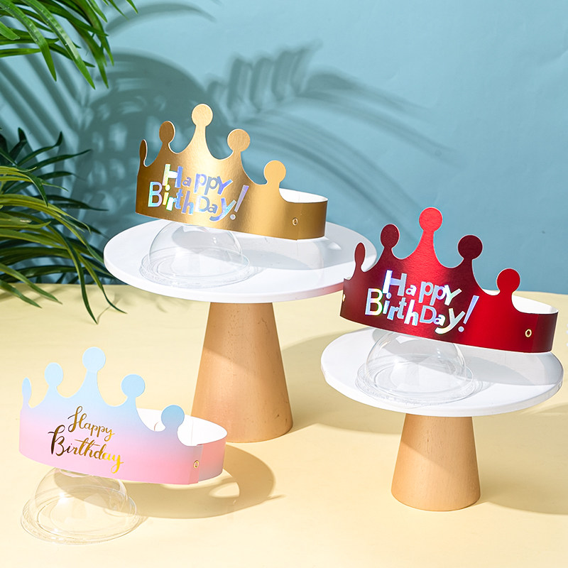 网红ins可折叠生日帽 儿童周岁派对生日帽子金色皇冠定制大人头饰,淘宝优惠券,粉丝福利购,淘宝优惠卷