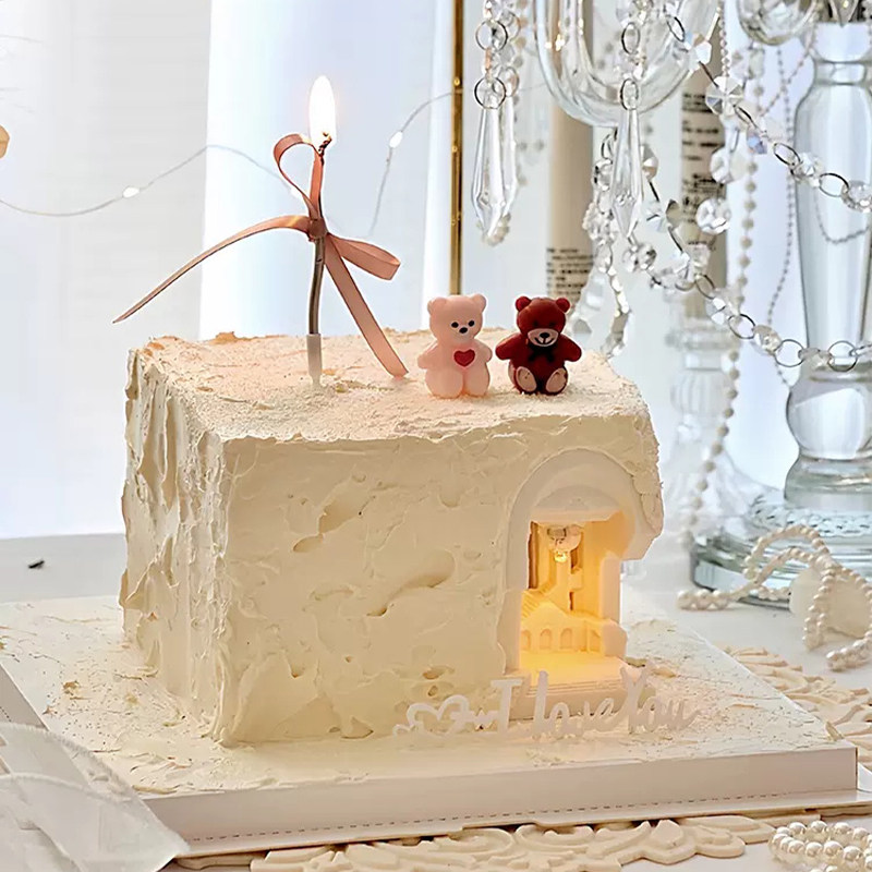 佳妍同款古罗马宫殿欧式古堡硅胶模具七夕情人节表白蛋糕烘焙插件