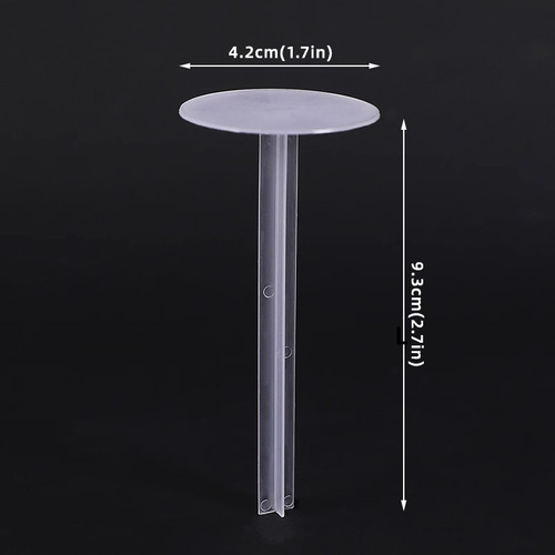 长底托蛋糕玩偶垫一次性摆件固定器烘焙配件塑料装饰透明加厚底座 - 图2
