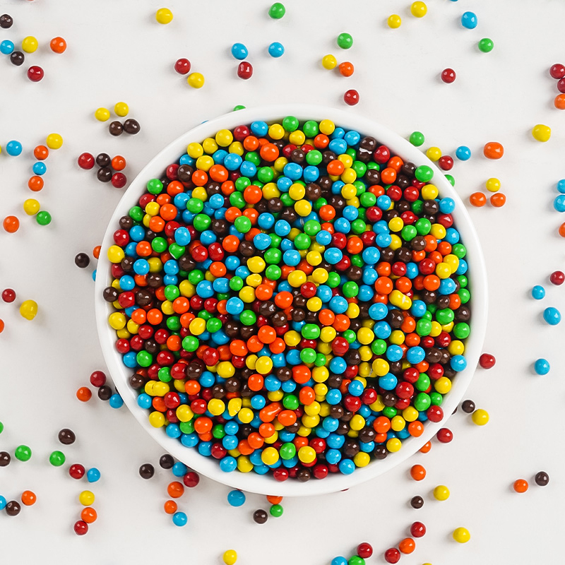 巧克力脆脆珠彩色脆米球甜品装饰烘焙蛋糕夹心圆形小颗粒可可豆 - 图2