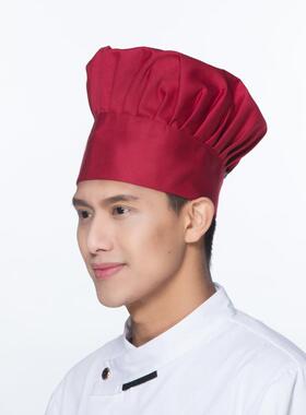 蘑菇帽男饭店餐厅风厨师帽子