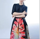 Осеннее элегантное элитное вечернее платье, большой размер, яркий броский стиль