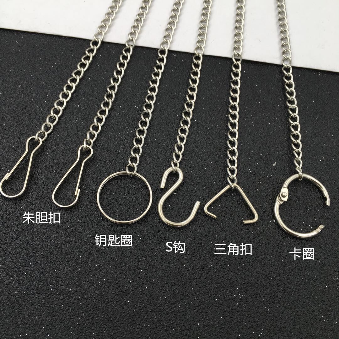 1.0线广告吊牌链KT板亚克力车位牌门牌吊挂链吊旗链海报挂链_虎窝淘