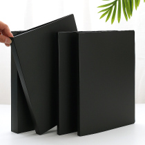 Pure Black A4 Sheet Music Clips Without Reflective Music Compositions Piano Special Spectral Clip Folder Folder Exhibition Open Koto Shelf Sub-Drum Spectrum Clips Children Music Room Choir Information Booklet Customizable