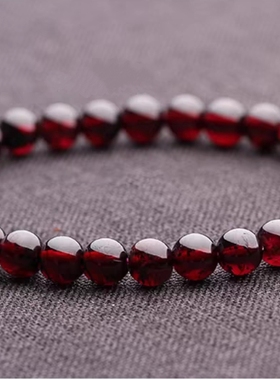 易烊千玺同款天然石榴石手串小众高级原创时尚个性