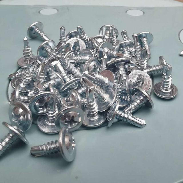 National standard galvanized cross drill tail self-attack large flat head free shipping