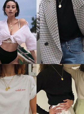 925纯银网红ins复古女长款项链