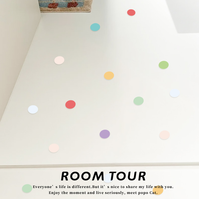 多彩方块浴室防水瓷砖贴卫生间地面遮丑神器地贴网红窗户玻璃贴纸 - 图3