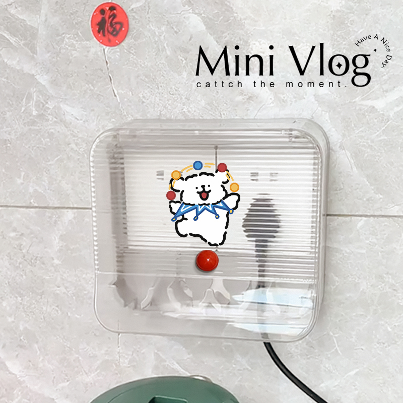 智能马桶插座防水罩卫生间防溅盒86型浴室透明开关防水盒保护罩盖 - 图1