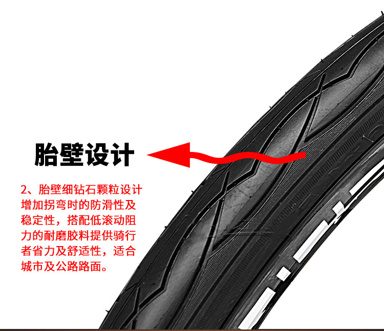 大建K1029轮胎20寸x1.50适用大行B6/D6/D7折叠自行车外胎40-406带-图2