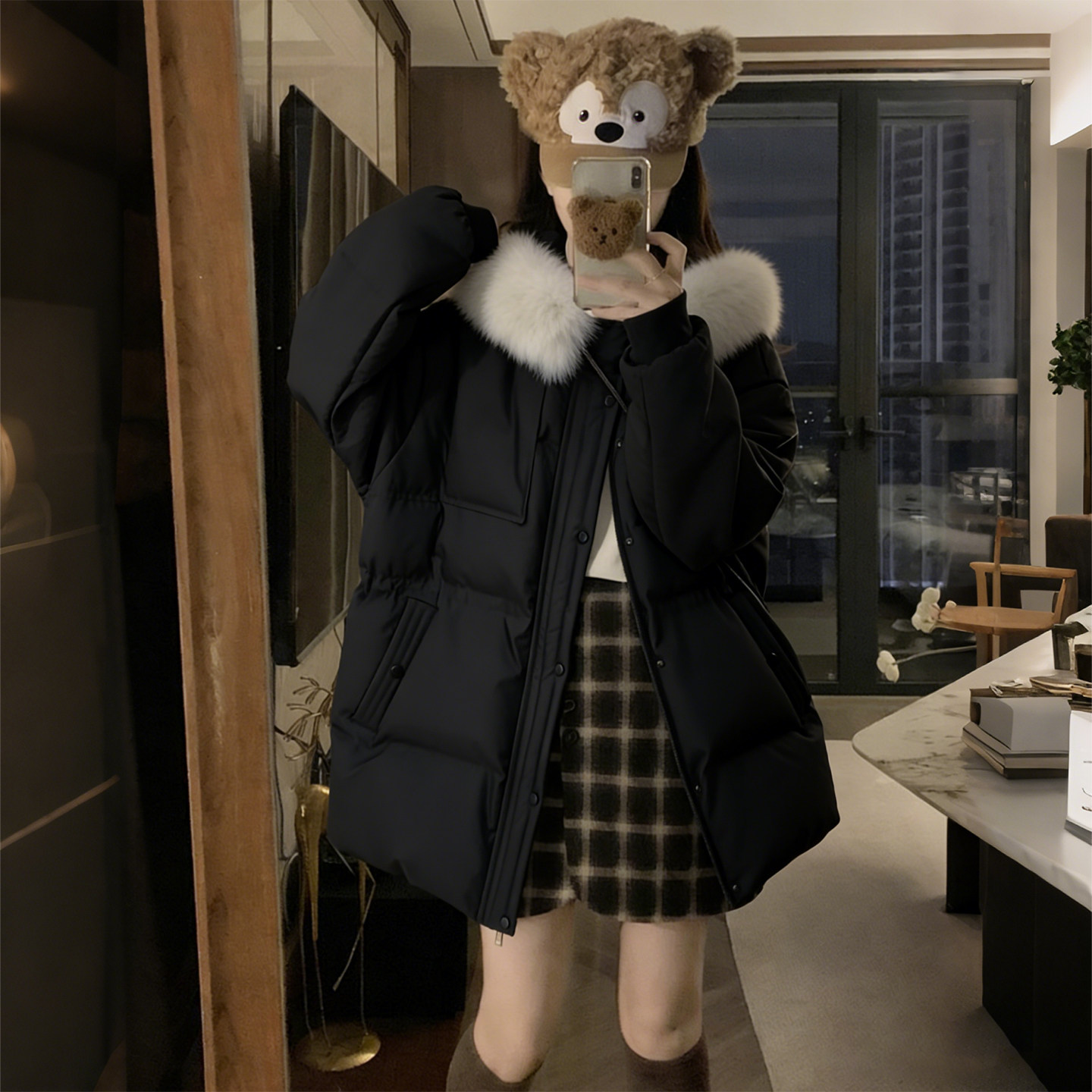 300斤胖mm大码女装黑色毛领棉服女冬季宽松显瘦加厚保暖棉衣外套,淘宝优惠券,粉丝福利购,淘宝优惠卷