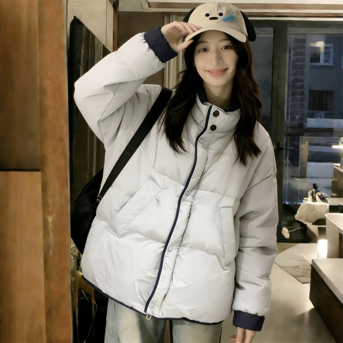 特大码女装胖mm韩版设计感面包棉服女高级感显瘦宽松保暖棉衣外套,淘宝优惠券,粉丝福利购,淘宝优惠卷