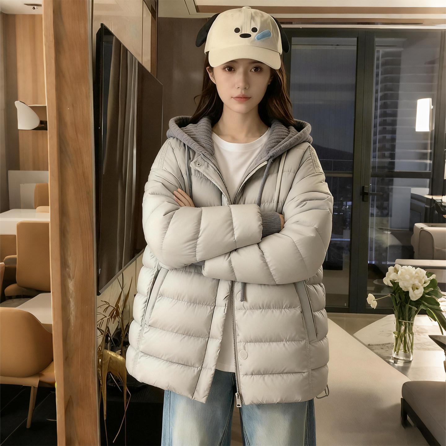 大码女装胖mm冬季新款设计感连帽棉服女冬季宽松加厚保暖棉衣外套,淘宝优惠券,粉丝福利购,淘宝优惠卷