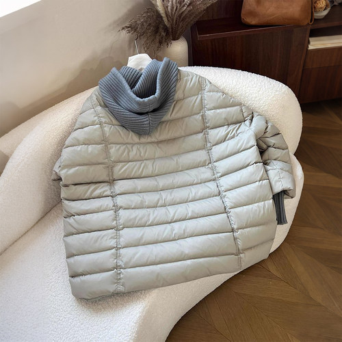 300斤大码女装胖mm假两件连帽棉服女冬季设计感百搭面包服外套潮 - 图2