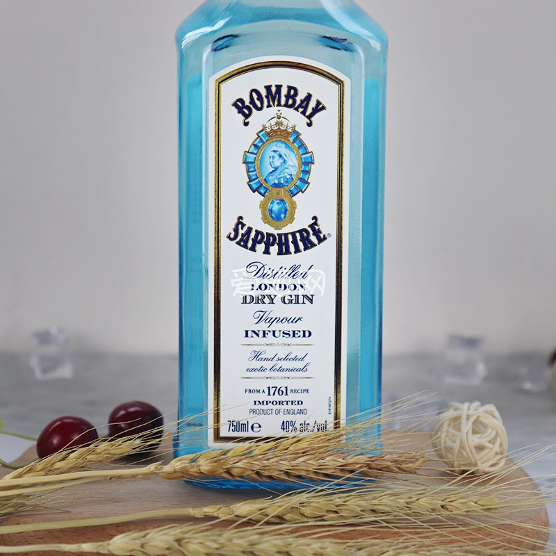 洋酒孟买蓝宝石金酒 毡酒 琴酒 BOMBAY SAPPHIRE GIN孟买金酒 - 图0