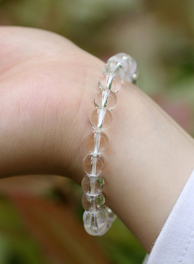 6A收藏级天然白水晶手链