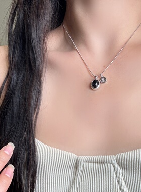 丽银饰品丽贝丽影把“东方韵味戴身上银链串起红黑玛瑙玛瑙温润细