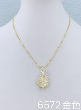 丽银饰品丽贝丽影潮流时尚项链新款气质轻奢高级感锆石镀银项链