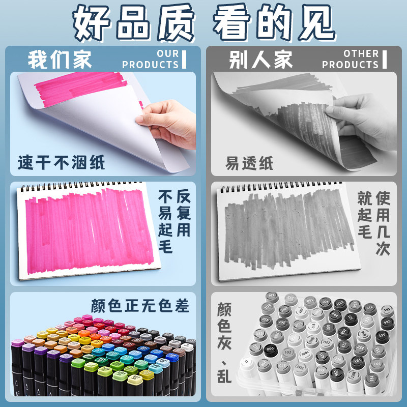 晨光官方touch马克笔儿童水彩笔 mg晨光成都马克笔