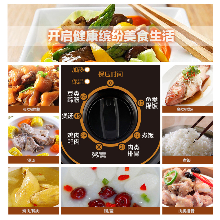 美的炊具旗舰店美的电压力锅迷你小饭煲家用4L1特价2正品3-4人小容量高压锅1