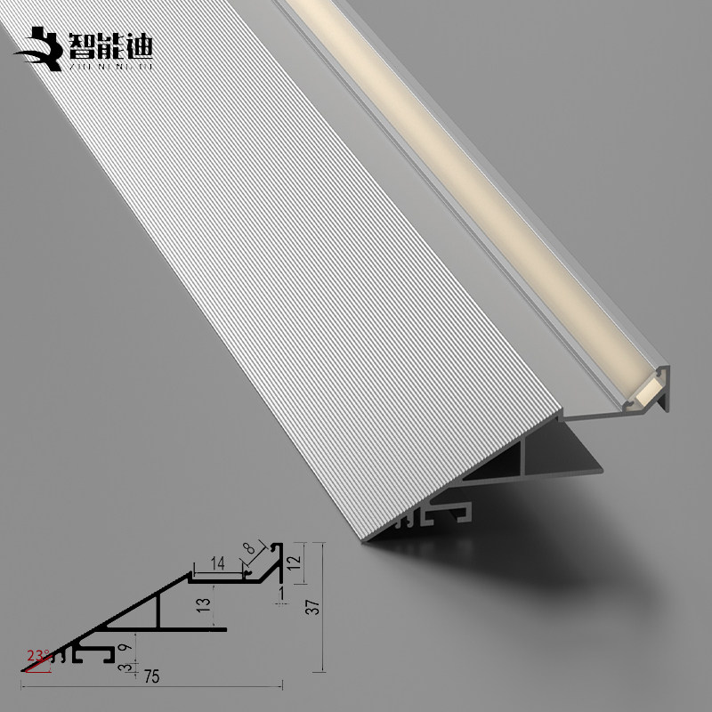 薄如蝉翼斜边45度收口灯槽斜面反光灯槽回型吊顶灯带悬浮线条灯,淘宝优惠券,粉丝福利购,淘宝优惠卷