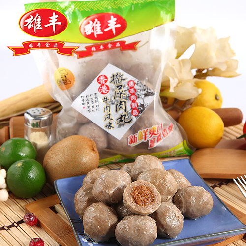 雄丰撒尿肉丸牛肉风味5斤火锅关东煮肉丸麻辣烫食材厂家批发 - 图3