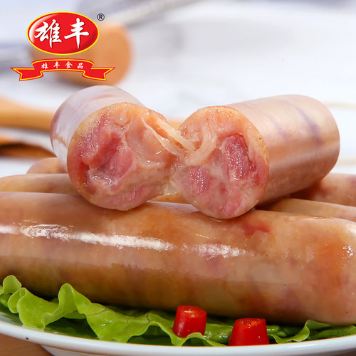 肉含量≥90%雄丰地道肠烤肠台式热狗肠10根/包香肠零食早餐下午茶 - 图2
