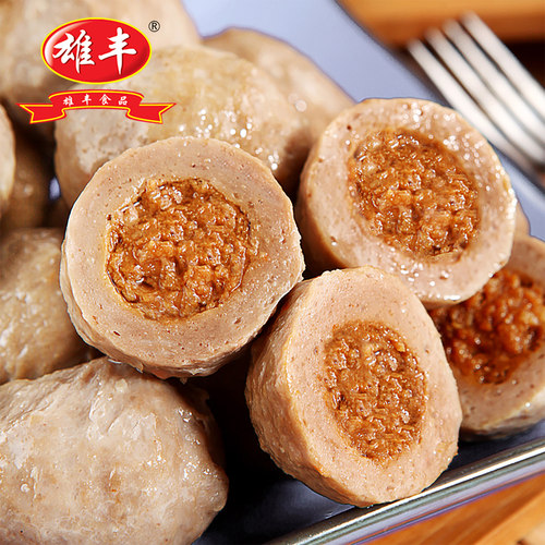 雄丰撒尿肉丸牛肉风味5斤火锅关东煮肉丸麻辣烫食材厂家批发 - 图1
