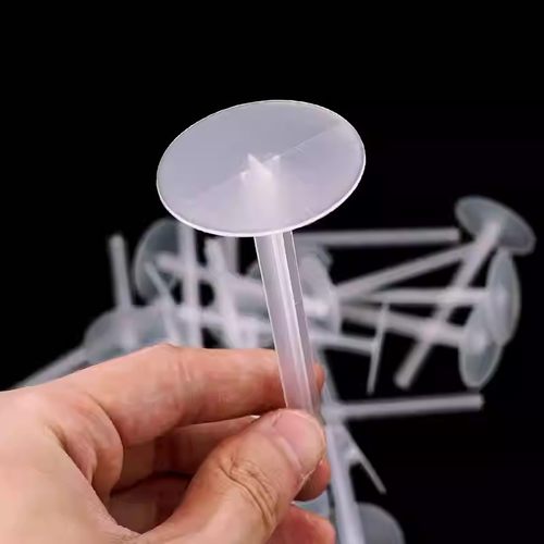 长底托打桩钉蛋糕玩偶一次性摆件固定器烘焙配件塑料透明厚底座 - 图2