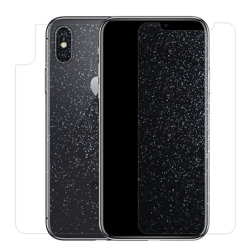 苹果x软膜iphonex钻石贴膜xs手机钢化膜防蓝光ipx防爆抗摔8x高清磨砂防反光屏保背膜iphonexs彩膜半屏保护膜 - 图0