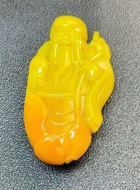 原石老寿星手把件送长辈