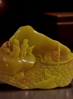 玉石原石寿山石雕芙蓉石摆件