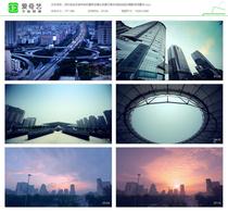 深圳宝安区城市地标建筑空镜头夜景日落车流航拍延时摄影视频素材