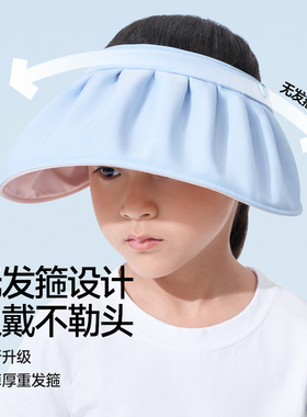 【清仓】觅雨 X Whitetwo夏季儿童防晒空顶帽男女童贝壳防晒帽
